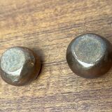 Brutalist Mid-Century Candle Holder in Bronze, 1960s, set of 6