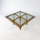 Vintage Bamboo and Glass Coffee Table, 1970s