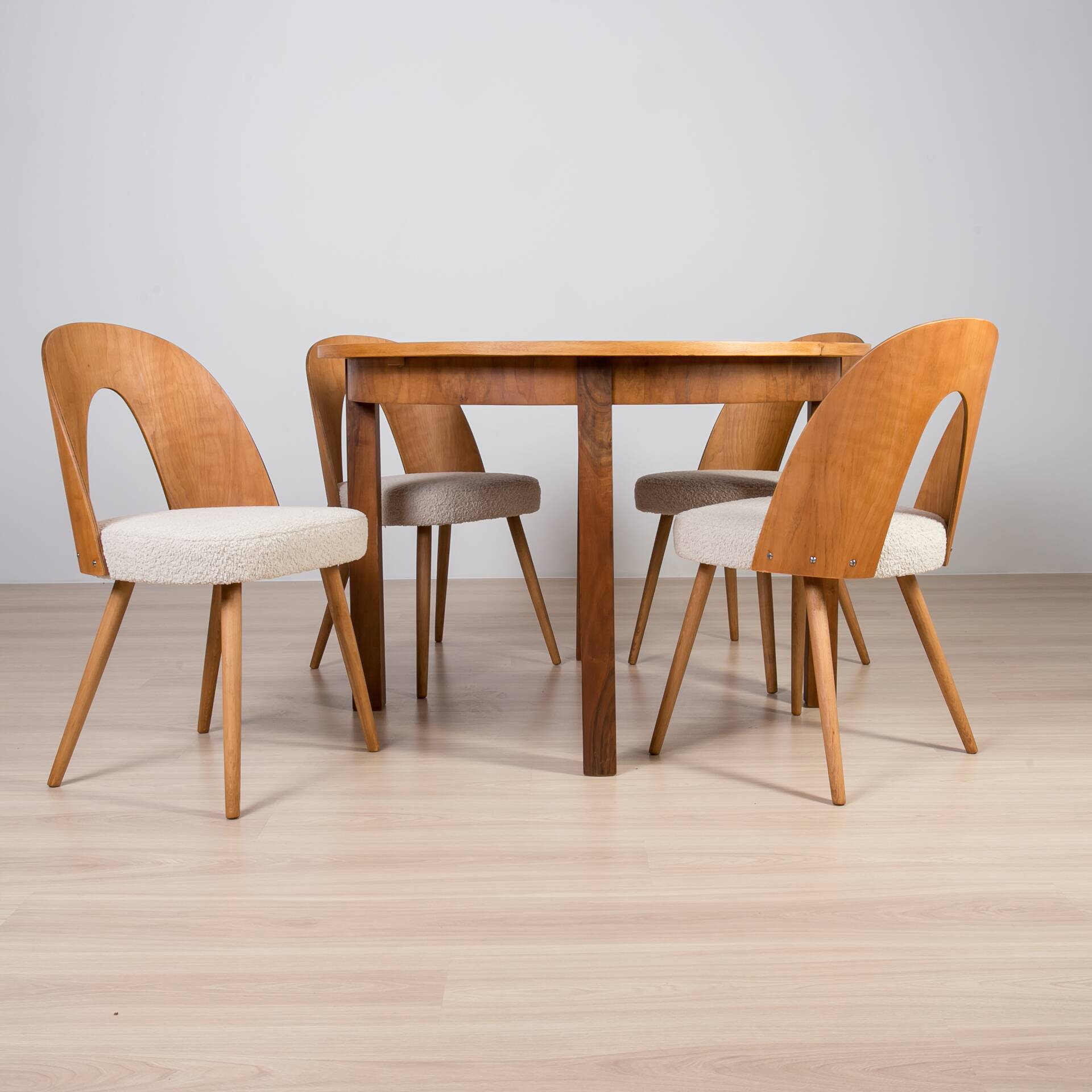 Walnut Dining Set by Antonín Šuman, 1960s