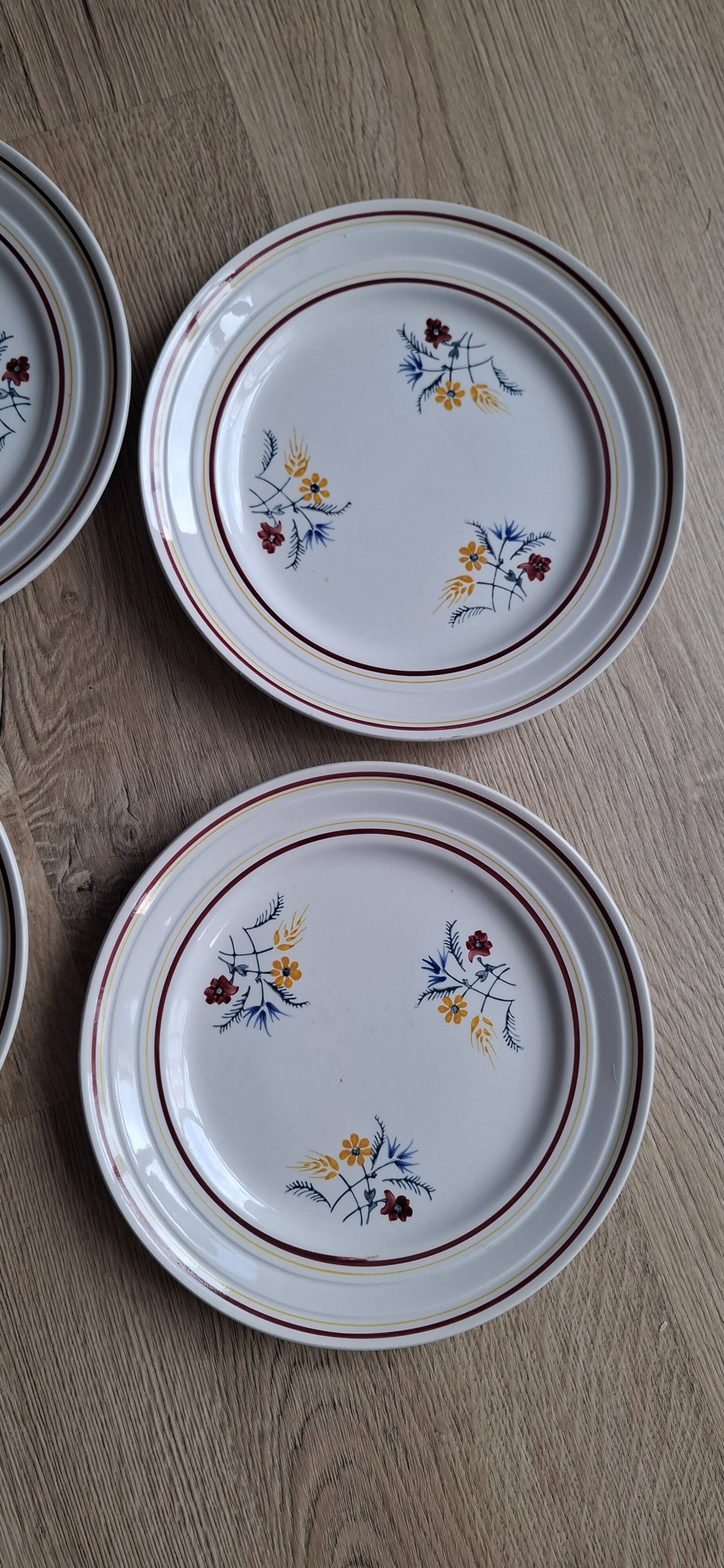 Set of 6 St Amand Christiane Céramon plates