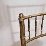 Set of 2 opera chairs in faux bamboo, France, 1940s