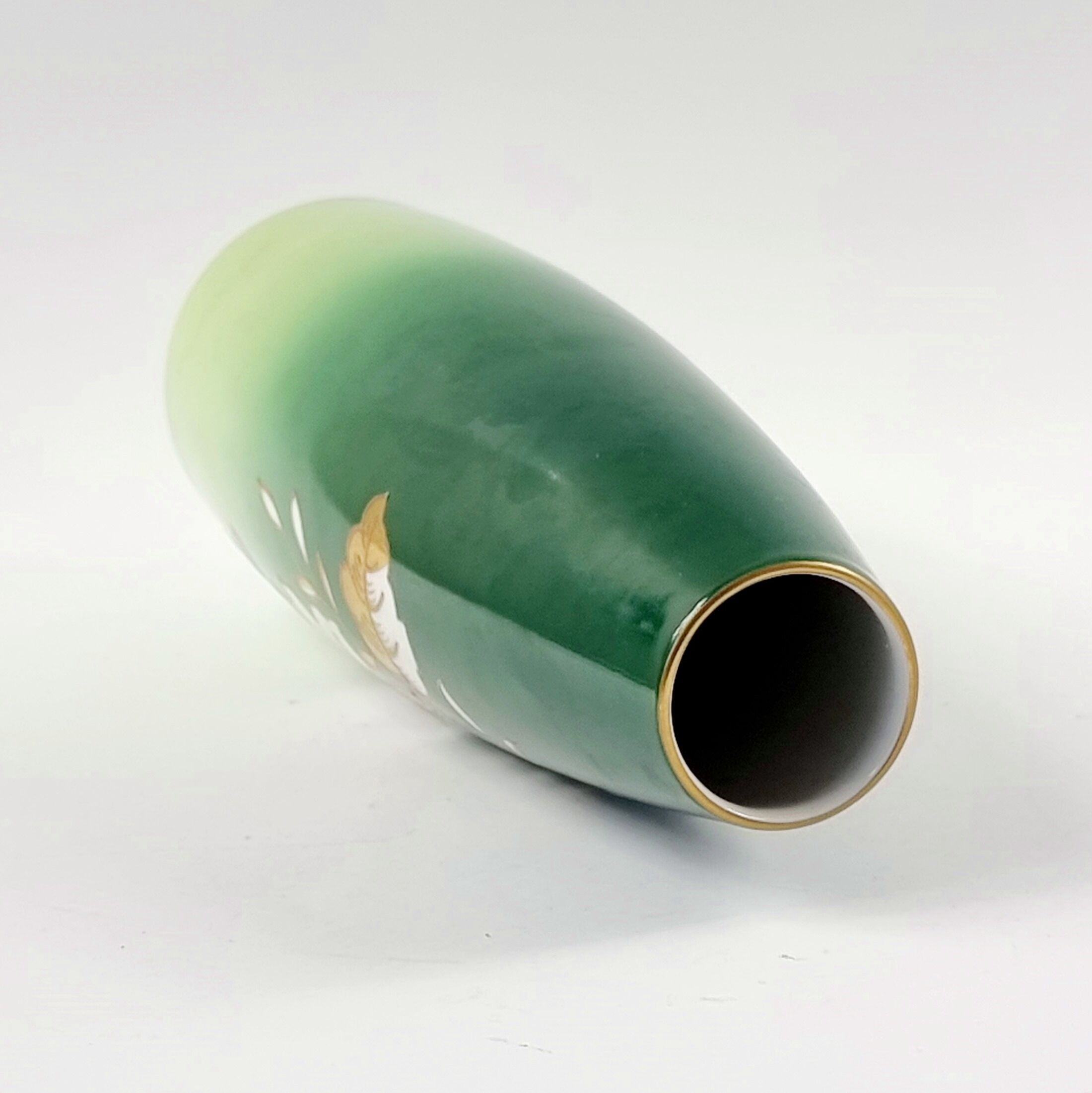 Vintage Hand Painted Porcelain Vase from Wallendorf (East Germany, 1960s/70s)