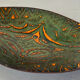 Vintage leaf cup 70' enamelled metal