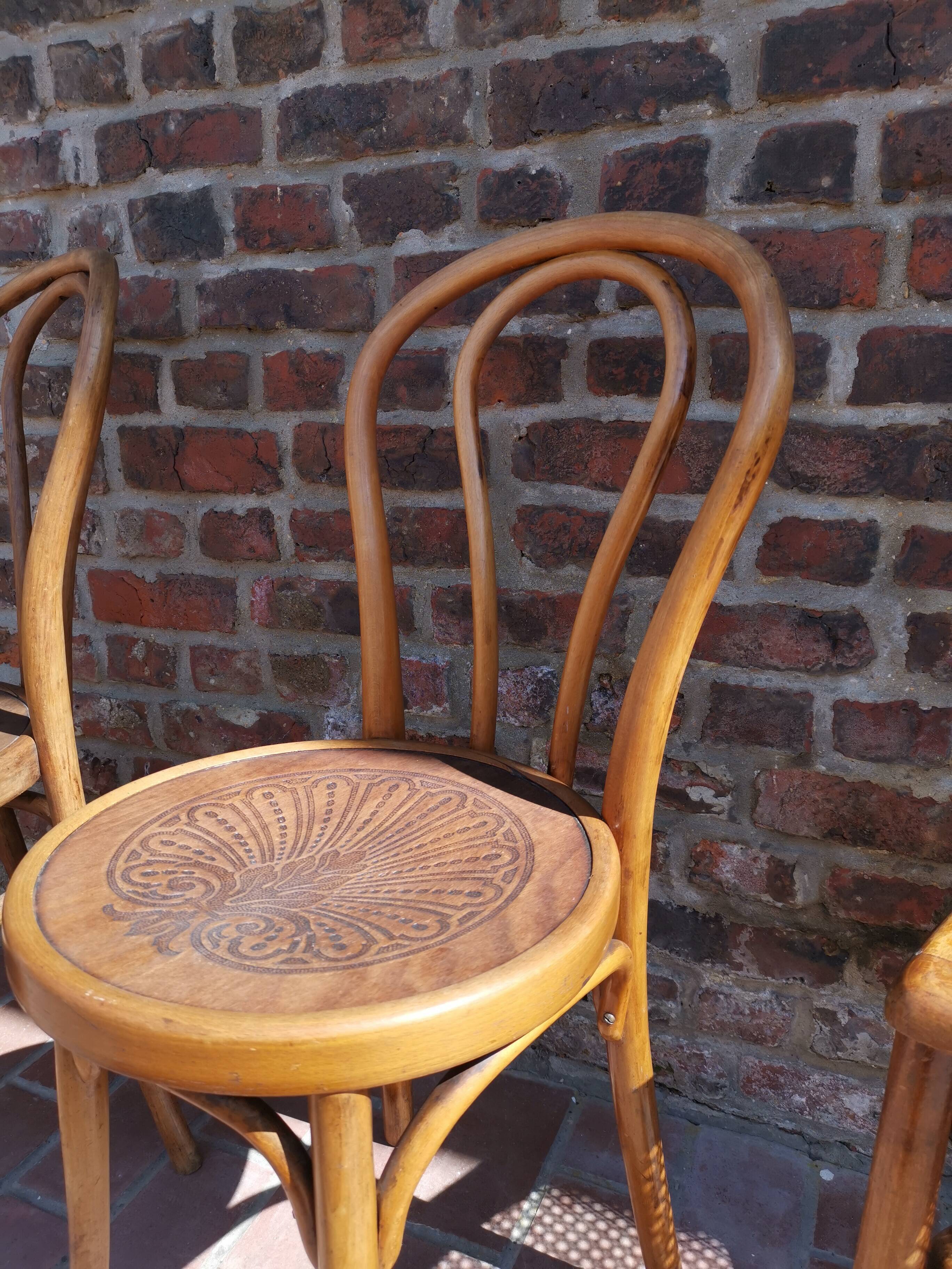 Lot of 6 chairs Jacob - Josef Kohn, Thonet, Mahieu