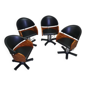 4 chaises de barbier - italiennes