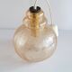 Suspension vintage verre fumé année 1965