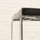Slate & Chrome coffee table by Draenert 1970s