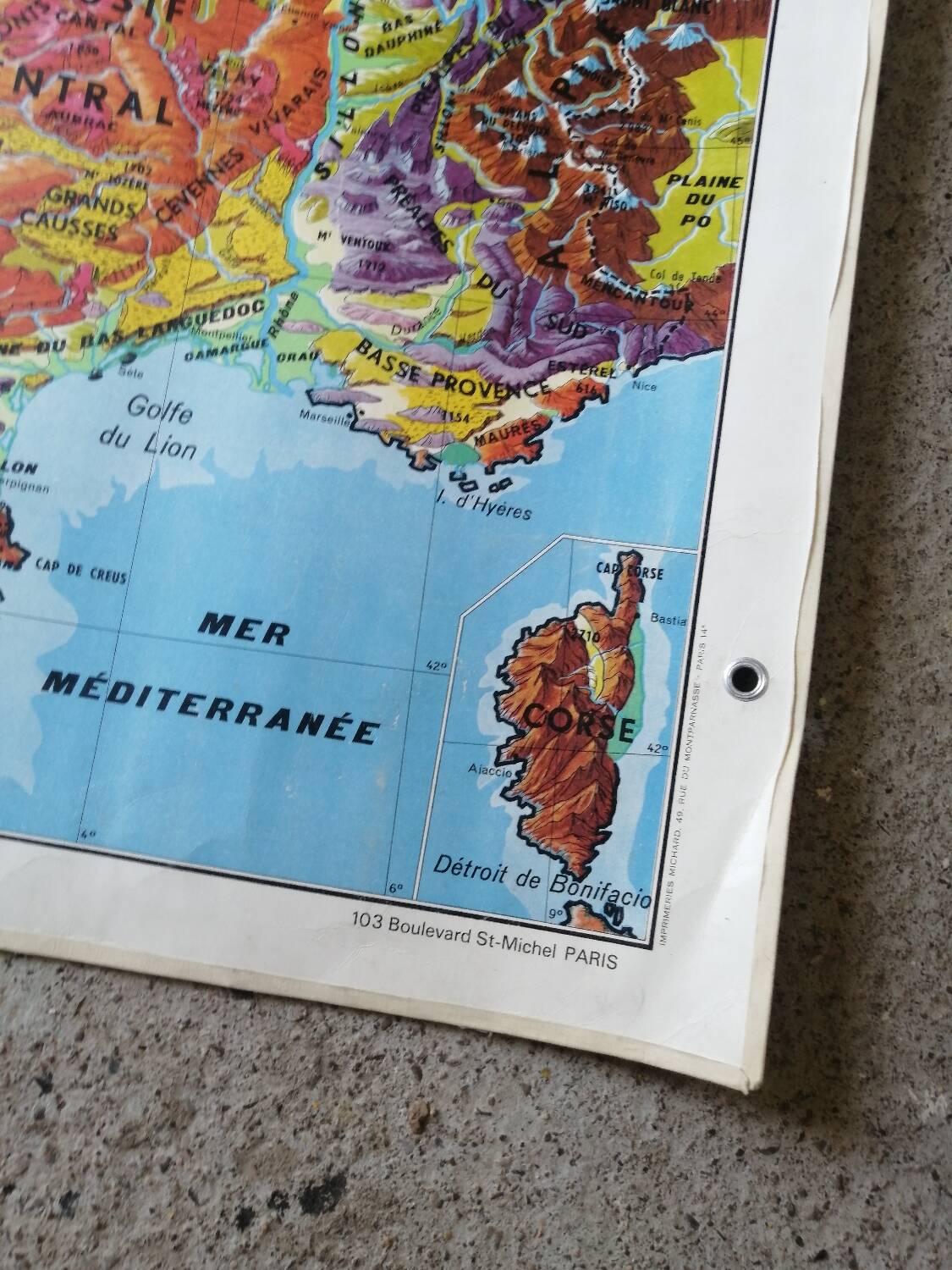 Old school map france ed. hatier armand colin