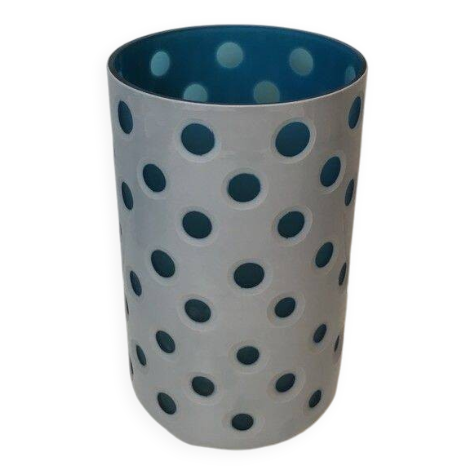 Vase design en verre overlay