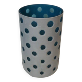 Overlay glass designer vase