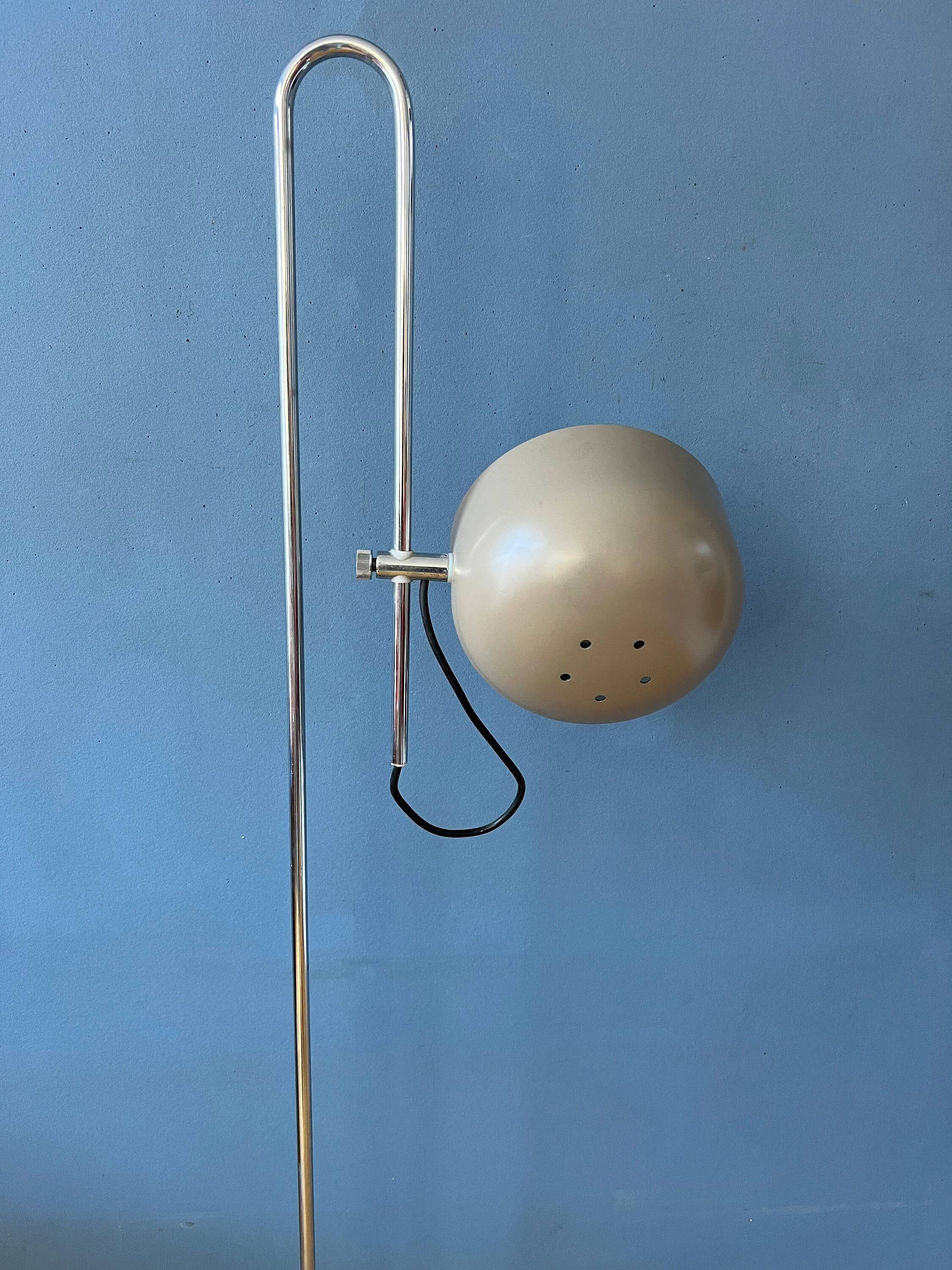 Beige adjustable vintage floor lamp Anvia