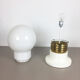 Modernist vintage 1970 s italian Giant Glass Bulb Table / Floor Light