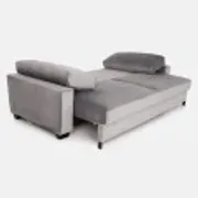 Sofa REJKIAVIK silver velour, Scandinavian design