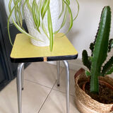 Yellow Formica stool