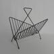 Metal magazine rack, newspaper rack, 1950s