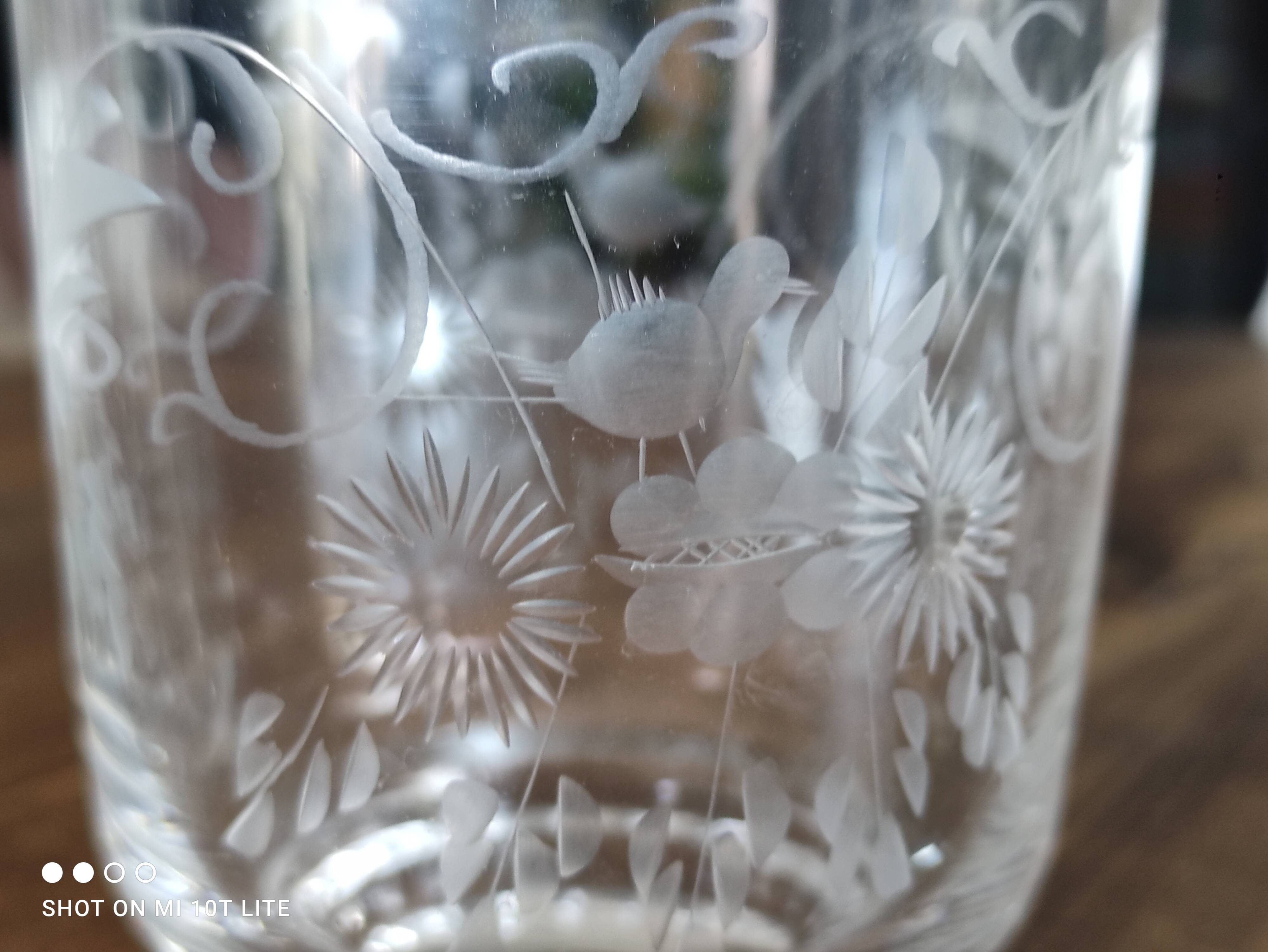 Lot de 4 verres à eau en cristal modèle Concord de la Cristallerie Theresienthal