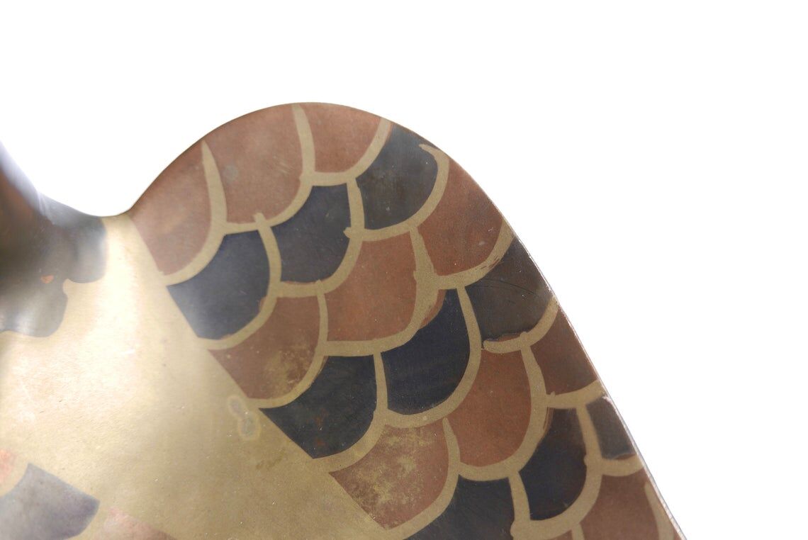 Empty brass swan pocket, 50s