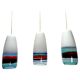 Multicolor Mod. 4035 Pendants attributed to Massimo Vignelli for Venini, Italy, 1950s, Set of 3