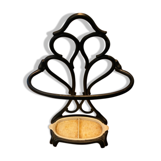 Porte parapluie ancien art nouveau en fonte