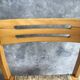 Serie de 4 chaises paillées en bois clair - design 1970