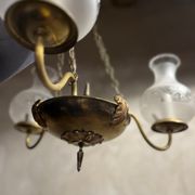 Chandelier with 3 arms in brass 1950/60