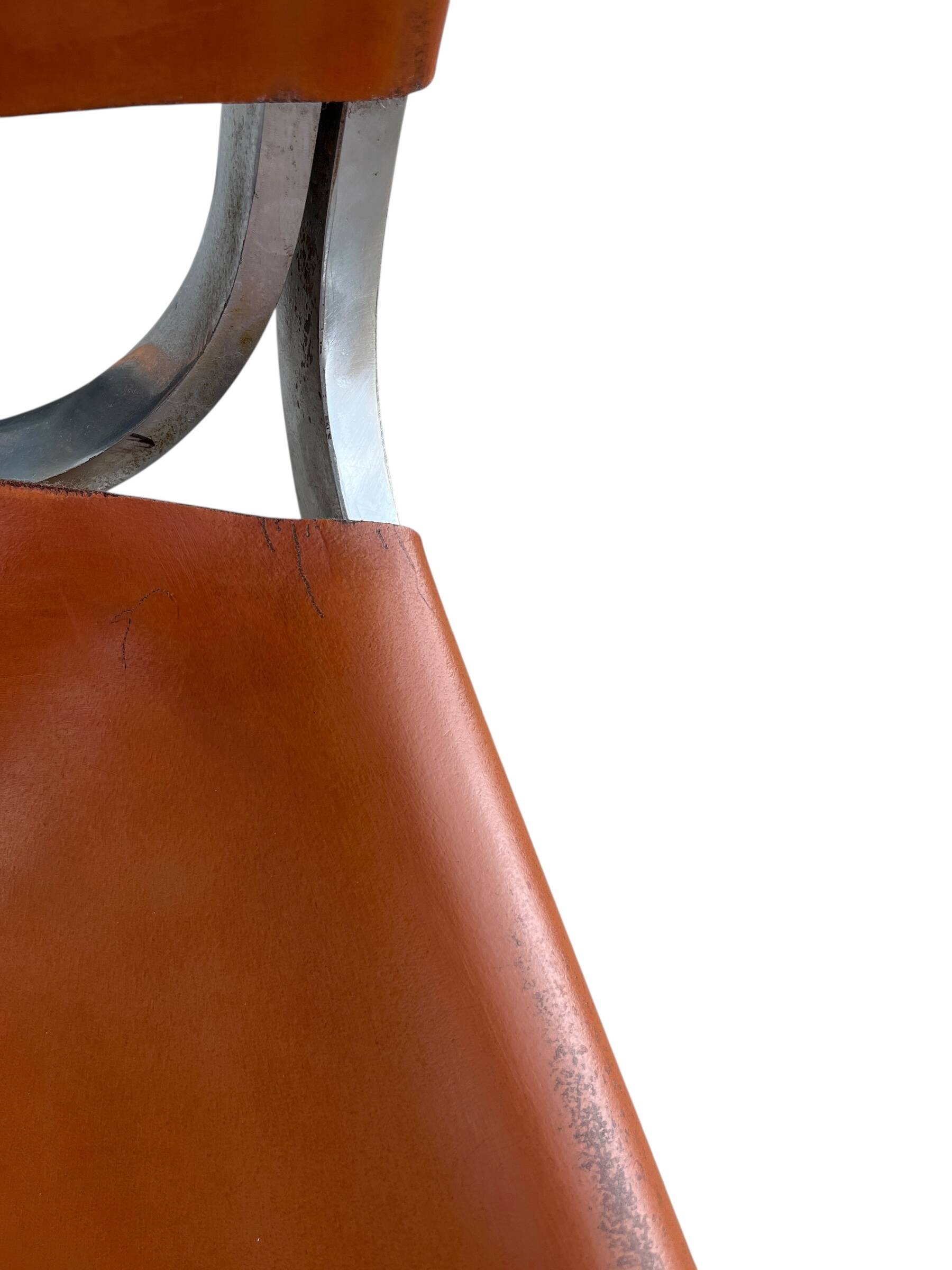 F444 lounge chair in cognac leather by Pierre Paulin for Artifort