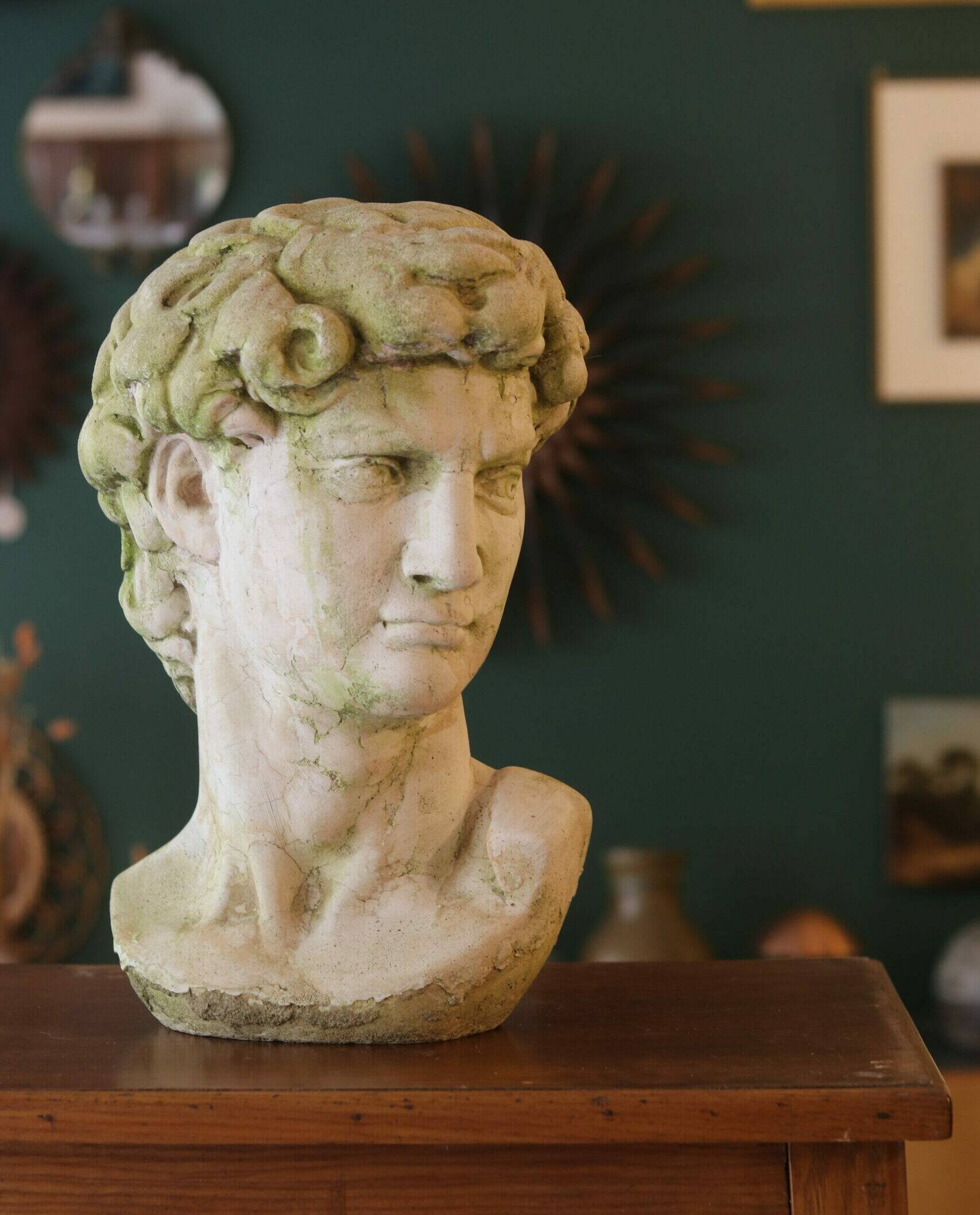 Bust of David in concrete – mid 20th century