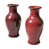 Paire de vases en grès émaillé circa 1950