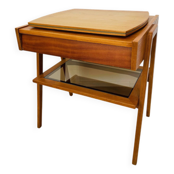 Table de télévision vintage entièrement restaurée par František Jirak, années 1960.