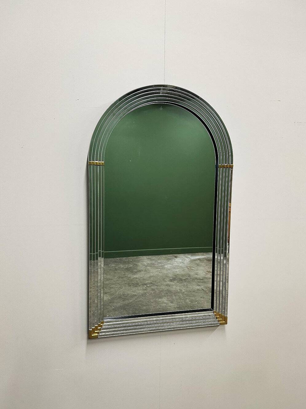Rare miroir disco de Deknudt, années 1980.