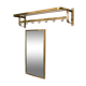 Vereinigte Werkstätten, brass cloakroom and mirror