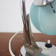 Lampe de table bleue du milieu du siècle, années 1950.