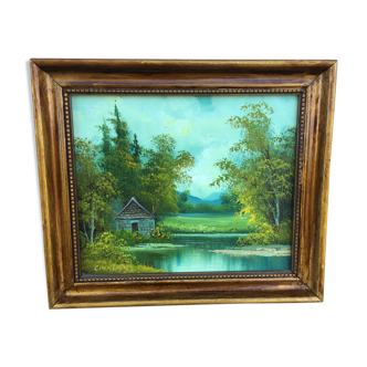 Painting on wood