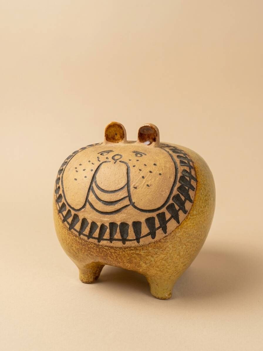 Ceramic Bulldog by Lisa Larson for Gustavsberg (Stora Zoo Series, 1959) -