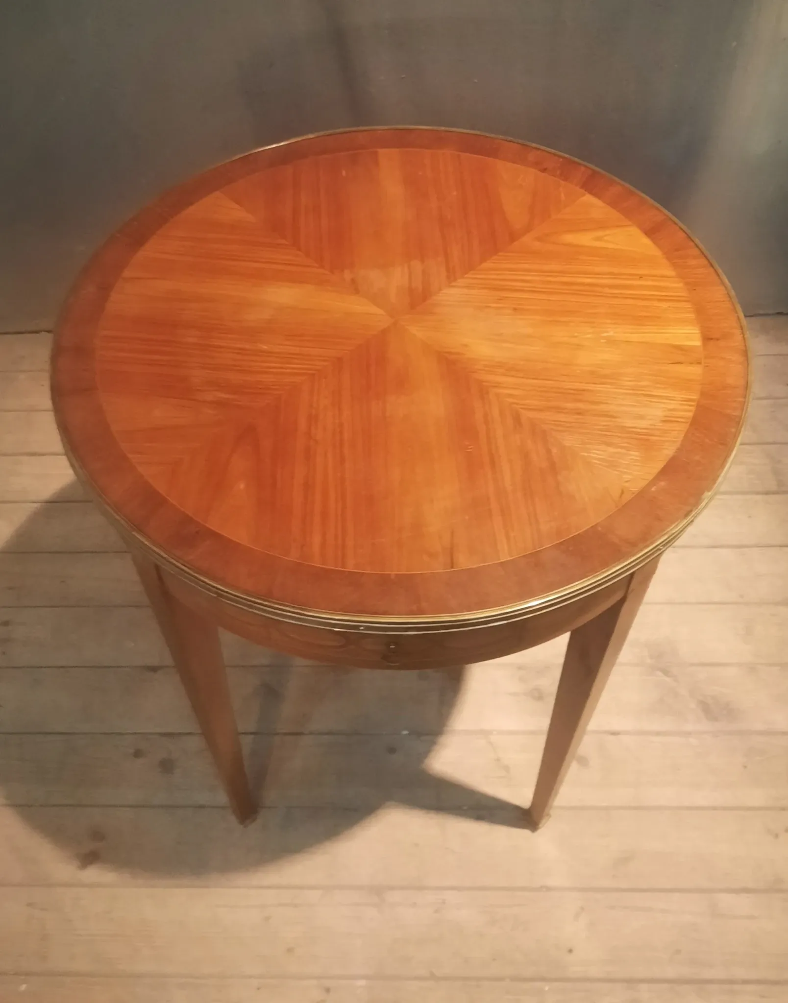 Marquetry guéridon in Louis XVI style