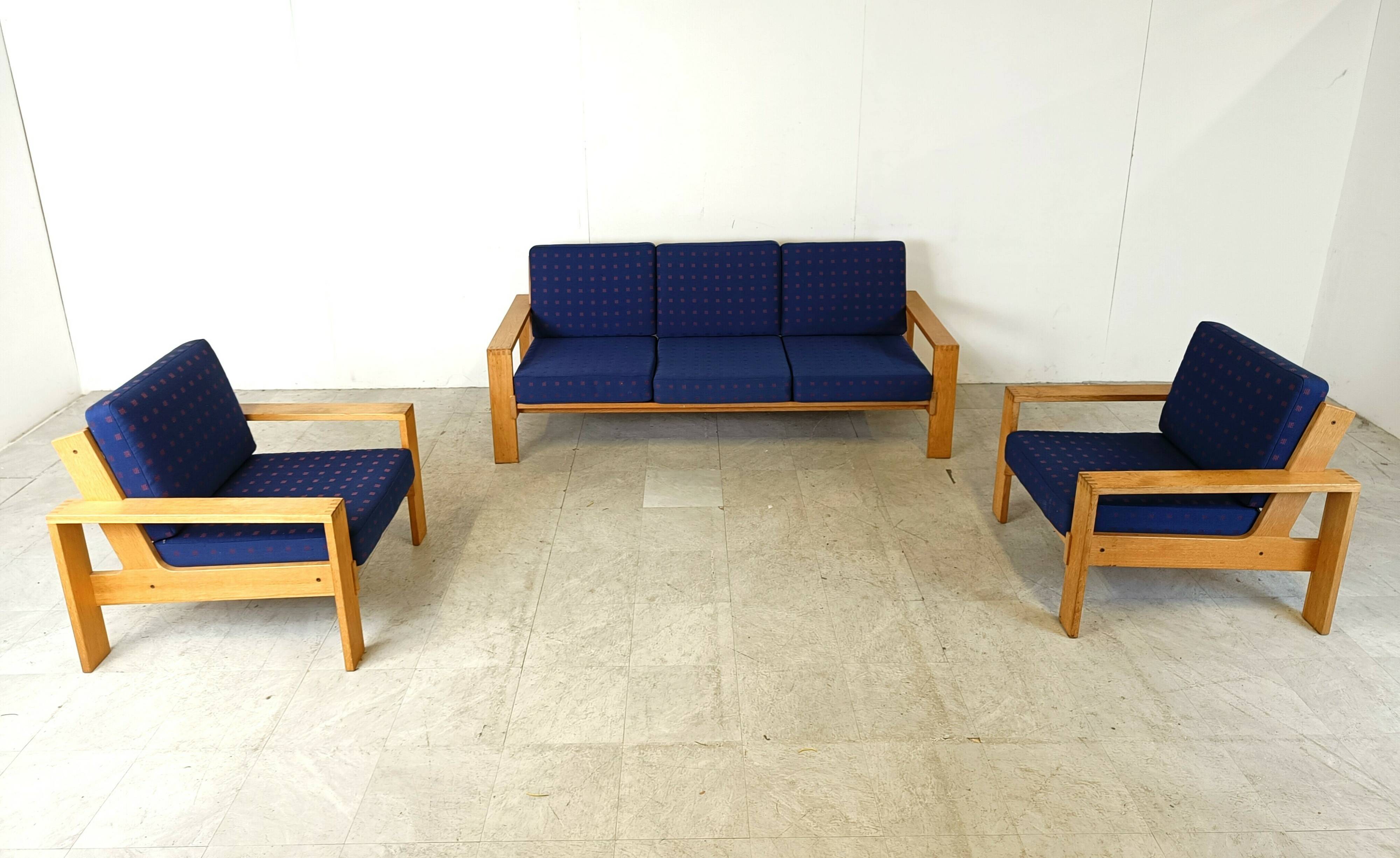 Vintage scandinavian sofa set, 1970s