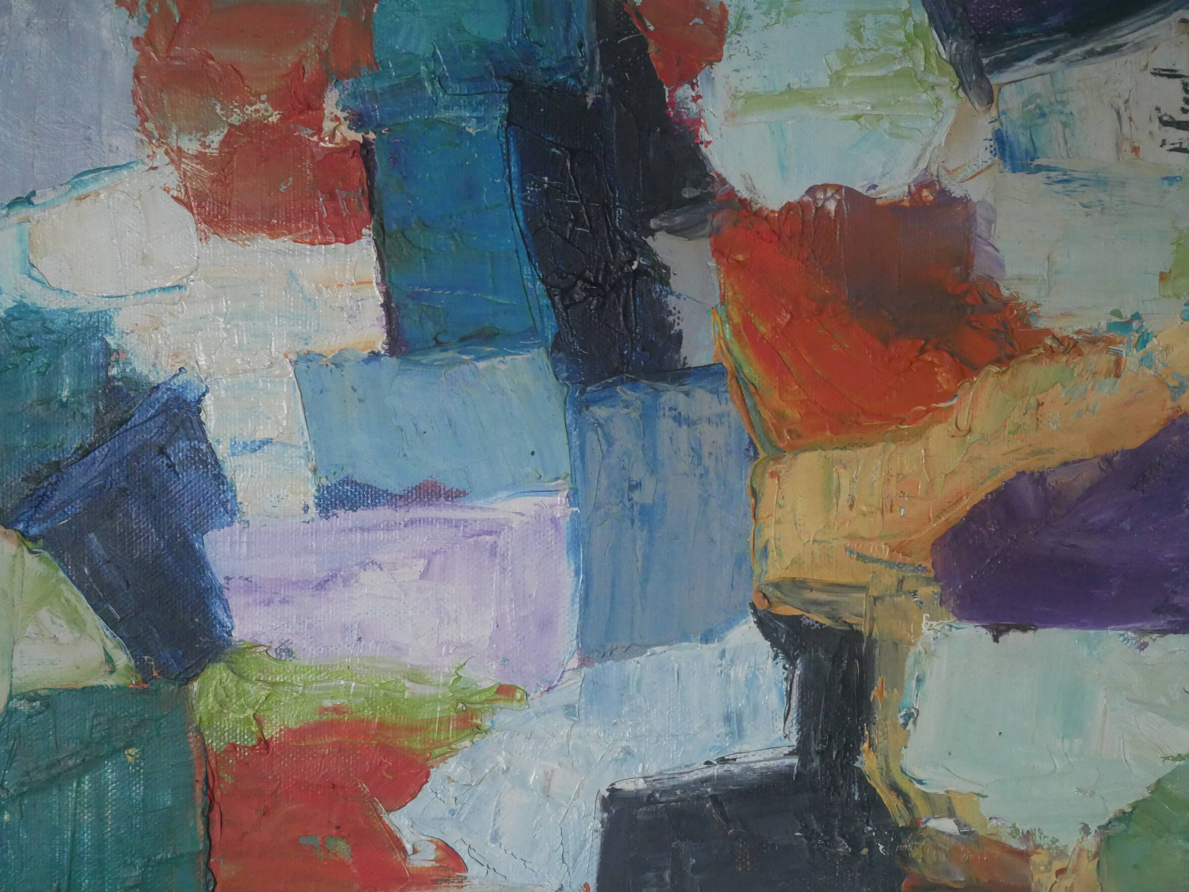 Acrylic painting on canvas contemporary abstract art