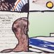 Alechinsky pierre (1927) "travaux d'impression", 1980. original poster in lithography