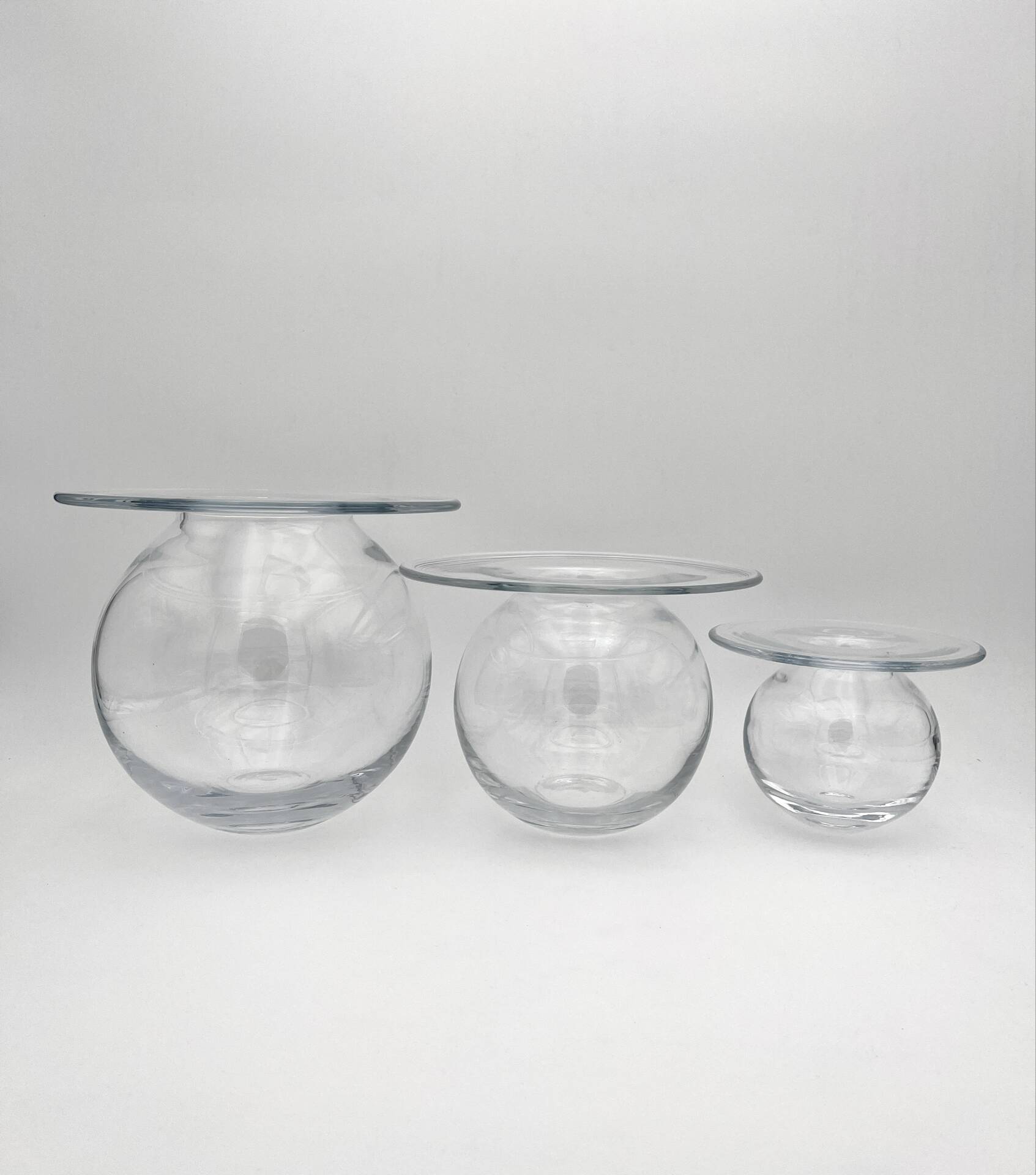 Rare Trio Vases "Saturnus" Nanny Still Riihimäen Lasi 1960