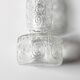 Mid-century Clear Pressed Glass Vase by Adolf Matura / Rosice / 1973