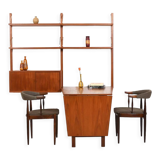 Teak Royal System with conical Desk by Poul Cadovius