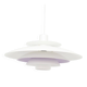 White Scandinavian Form Light lamp, 1970s