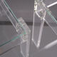 Vintage square small lucite side tables 1970s france