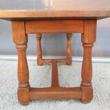 Coffee table with balusters in the manner of farmhouse tables