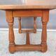 Coffee table with balusters in the manner of farmhouse tables