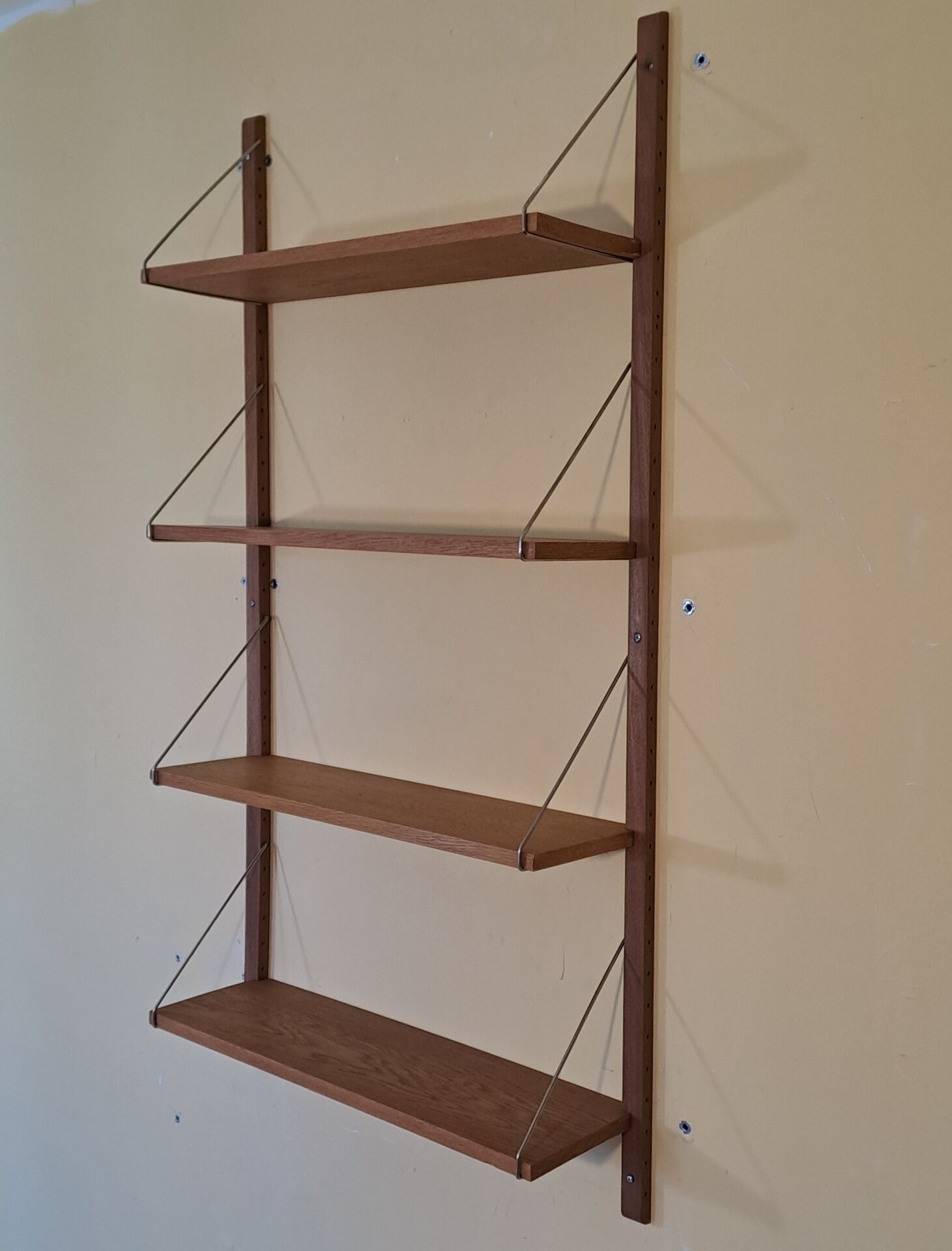 Wall unit 4 shelves, Vintage Scandinavian 1960s