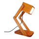 Articulated wooden desk lamp, 1960s-70s