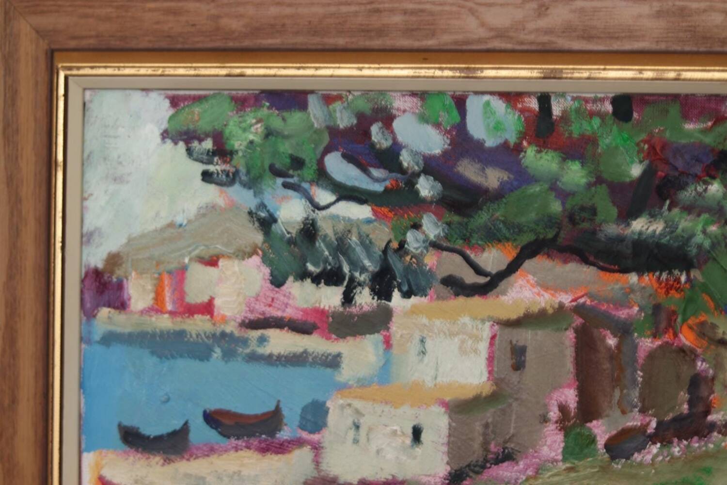Swedish Oil on Canvas – “Obscured by a Tree” by Bertil Wahlberg