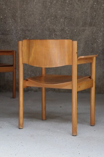 Scandinavian armchairs design plywood beech 1970