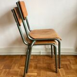 Pair of school chairs